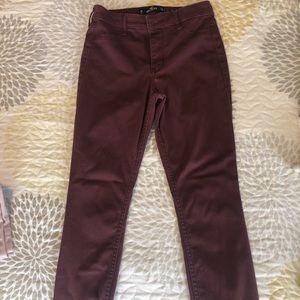 Hollister maroon pants
